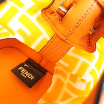 FENDI Mon Tresor Mini PVC & leather 2 Way Shoulder Bag in Orange 8BS010