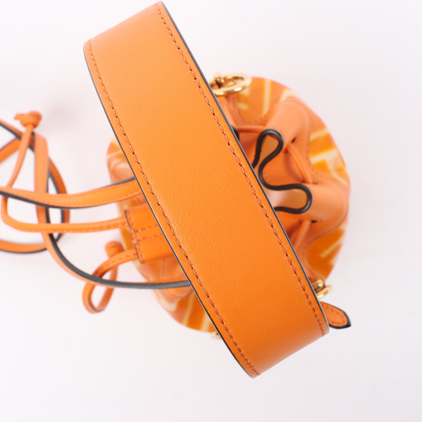 FENDI Mon Tresor Mini PVC & leather 2 Way Shoulder Bag in Orange 8BS010