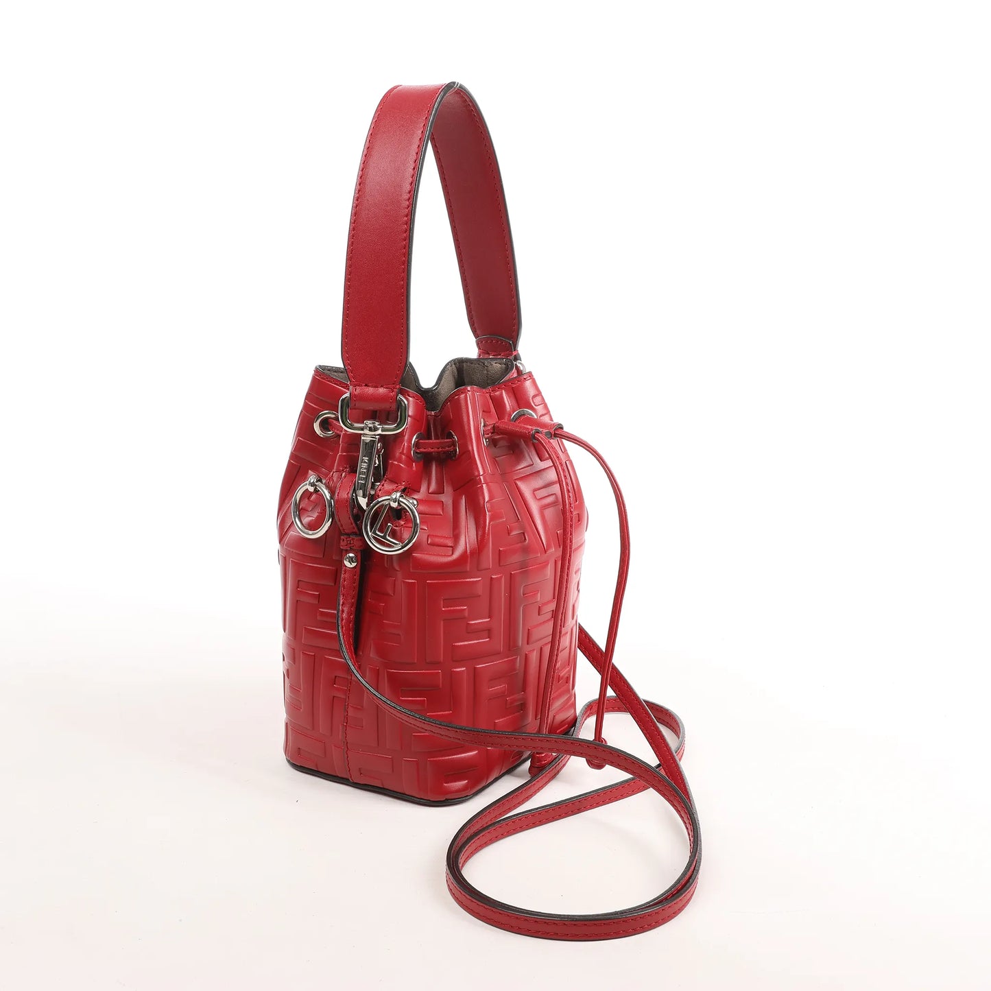 Fendi Mon Tresor Mini 2Way Shoulder Bag in Red 8BS010