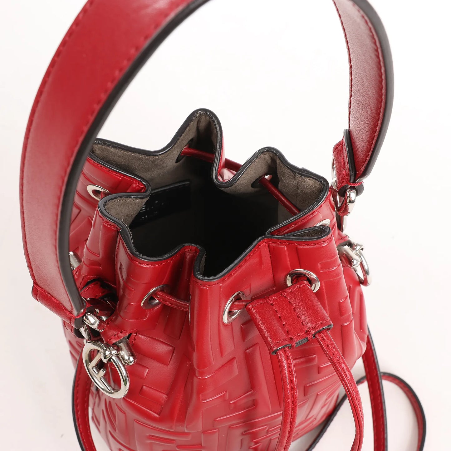 Fendi Mon Tresor Mini 2Way Shoulder Bag in Red 8BS010