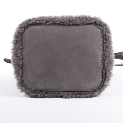 Fendi Mon Tresor Mini Mouton 2Way Shoulder Bag in Gray 8BS010
