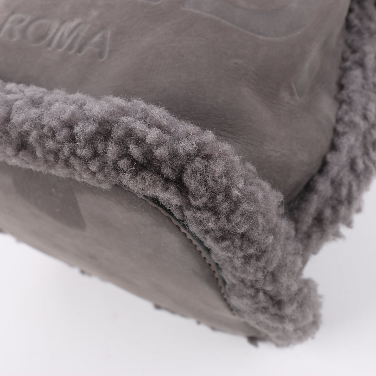 Fendi Mon Tresor Mini Mouton 2Way Shoulder Bag in Gray 8BS010