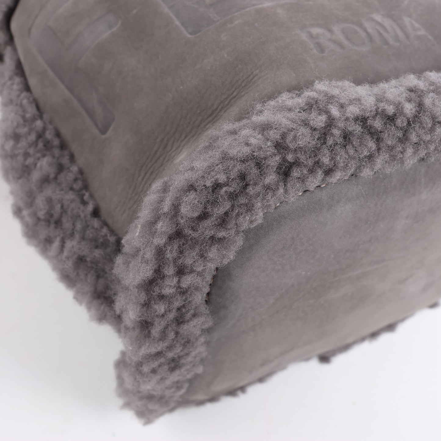 Fendi Mon Tresor Mini Mouton 2Way Shoulder Bag in Gray 8BS010