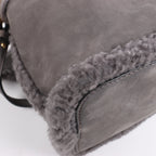 Fendi Mon Tresor Mini Mouton 2Way Shoulder Bag in Gray 8BS010