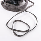 Fendi Mon Tresor Mini Mouton 2Way Shoulder Bag in Gray 8BS010