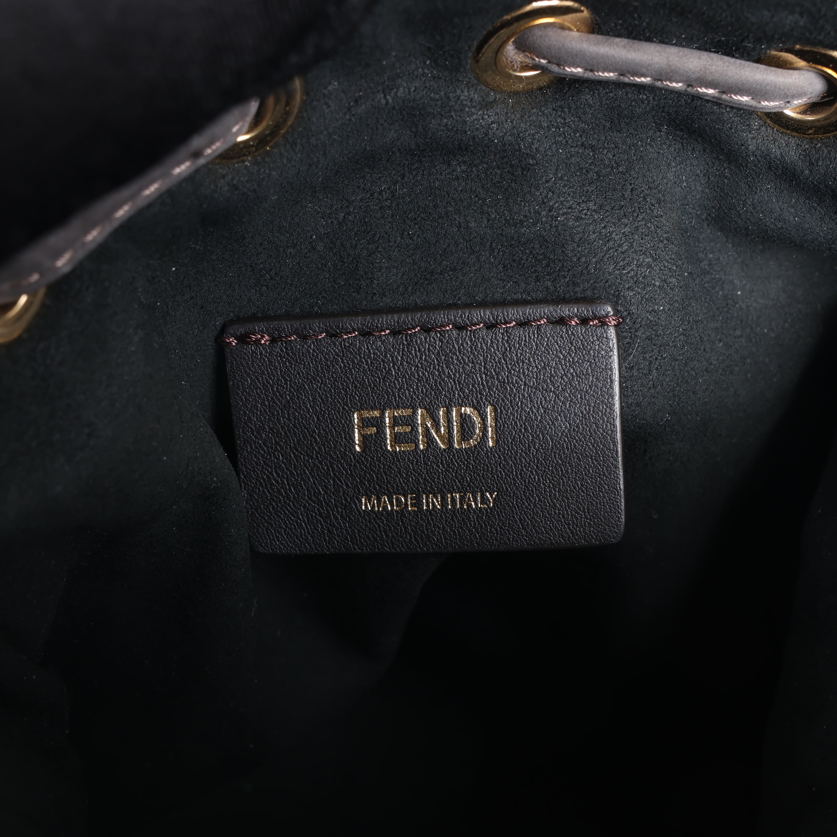 Fendi Mon Tresor Mini Mouton 2Way Shoulder Bag in Gray 8BS010