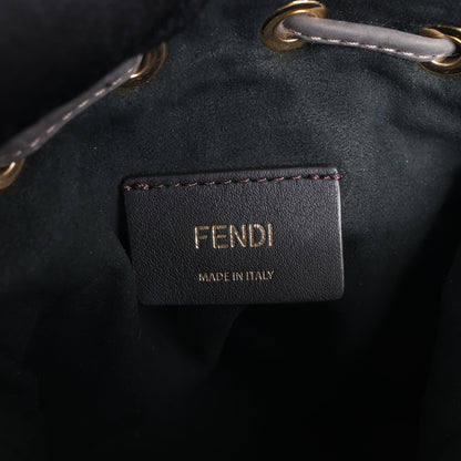 Fendi Mon Tresor Mini Mouton 2Way Shoulder Bag in Gray 8BS010