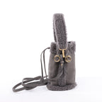 Fendi Mon Tresor Mini Mouton 2Way Shoulder Bag in Gray 8BS010