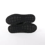 Fendi Monster Bug's Eye Studs Leather Sneakers in Black x Yellow, Size 41 EU