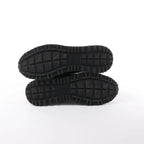 Fendi Monster Bug's Eye Studs Leather Sneakers in Black x Yellow, Size 41 EU