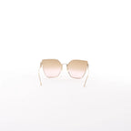 Fendi Oversized Cat-eye Sunglasses in Gold Metal FF0323/S