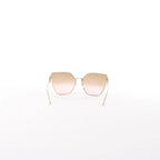 Fendi Oversized Cat-eye Sunglasses in Gold Metal FF0323/S