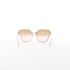 Fendi Oversized Cat-eye Sunglasses in Gold Metal FF0323/S