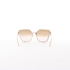 Fendi Oversized Cat-eye Sunglasses in Gold Metal FF0323/S