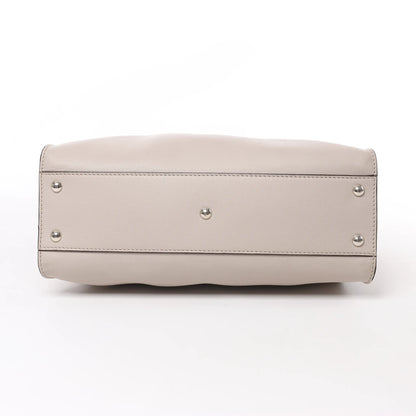 Fendi Peekaboo Regular Leather 2Way Handbag in Light Greige 8BN290