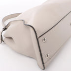 Fendi Peekaboo Regular Leather 2Way Handbag in Light Greige 8BN290