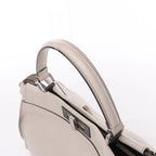 Fendi Peekaboo Regular Leather 2Way Handbag in Light Greige 8BN290