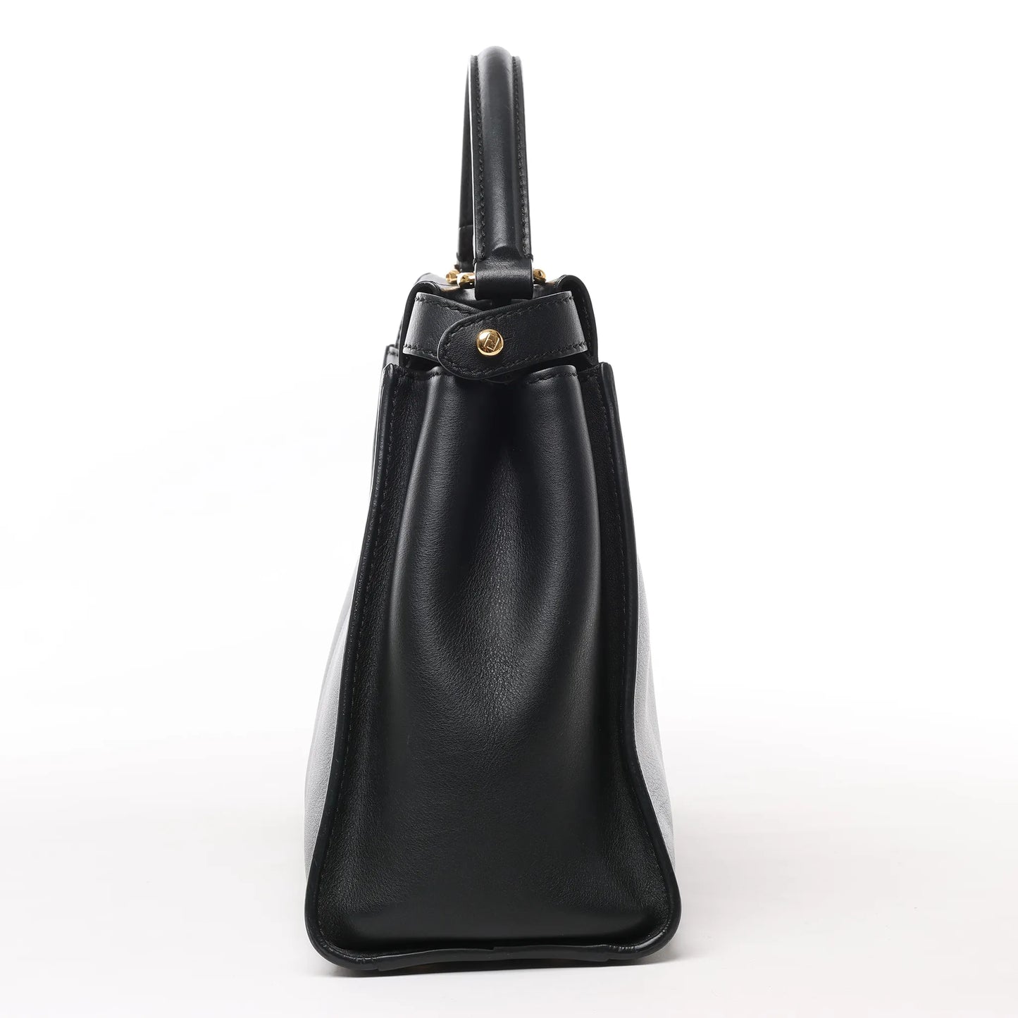 Fendi Peekaboo Regular Leather 2Way Handbag in Black 8BN290