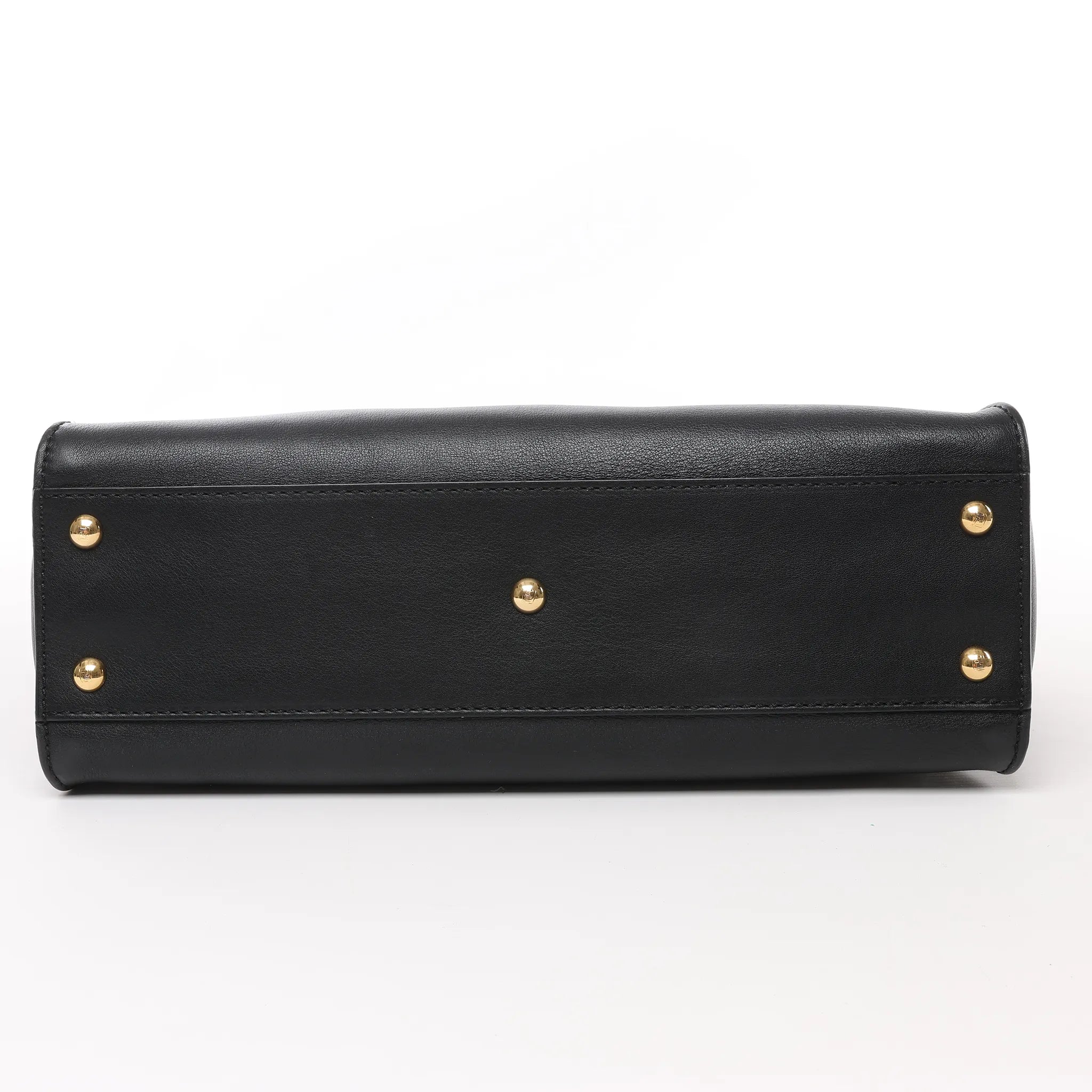 Fendi Peekaboo Regular Leather 2Way Handbag in Black 8BN290