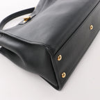 Fendi Peekaboo Regular Leather 2Way Handbag in Black 8BN290