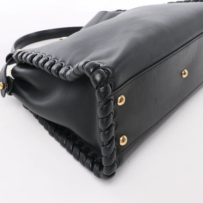 Fendi Peekaboo Regular Leather 2Way Handbag in Black 8BN290