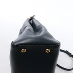 Fendi Peekaboo Regular Leather 2Way Handbag in Navy Blue 8BN226