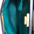 Fendi Peekaboo Regular Leather 2Way Handbag in Navy Blue 8BN226