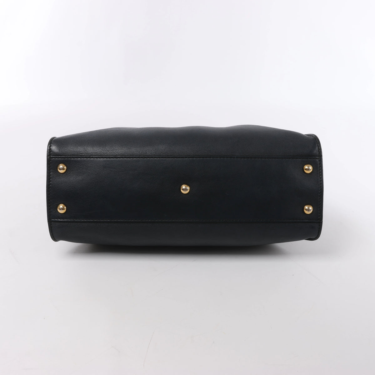 Bolso de piel Fendi Peekaboo Regular Selleria en Greige 8BN290