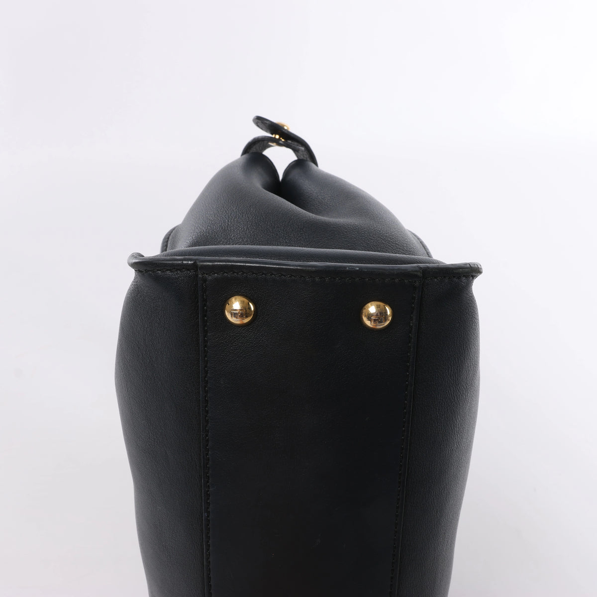 Bolso de piel Fendi Peekaboo Regular Selleria en Greige 8BN290