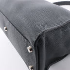 Fendi Peekaboo Regular Selleria Leather 2Way Handbag in Gray 8BN226