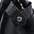 Fendi Peekaboo Regular Selleria Leather 2Way Handbag in Gray 8BN226