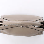 Fendi Peekaboo Regular Selleria Leather Handbag in Greige 8BN290