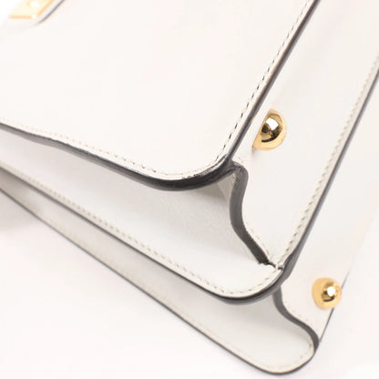 Fendi Peekaboo Medium Leather 2Way Handbag in Gray 8BN321