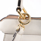 Fendi Peekaboo Medium Leather 2Way Handbag in Gray 8BN321