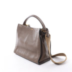 Fendi Peekaboo X-light Leather 2Way Handbag in Brown 8BN310