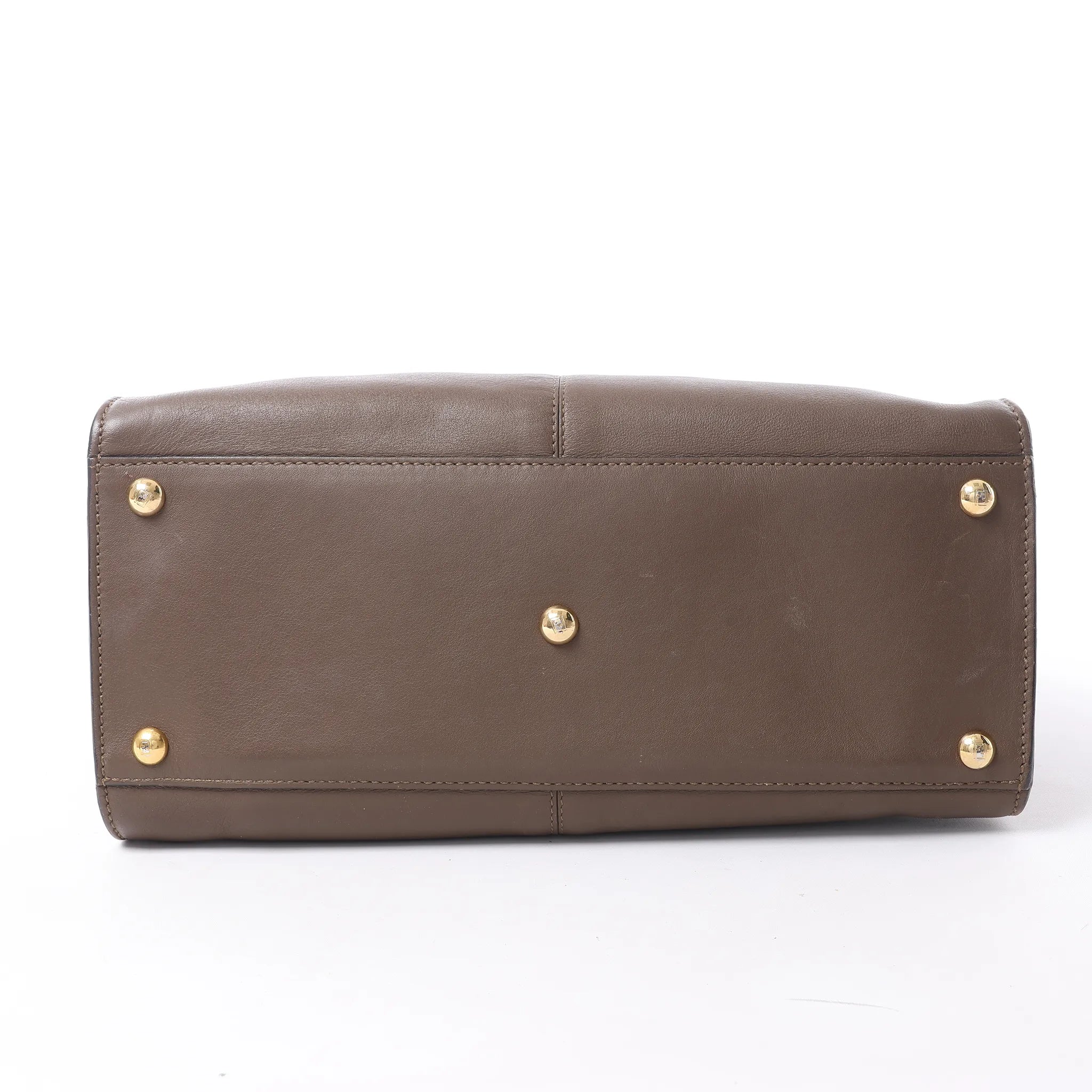 Fendi Peekaboo X-light Leather 2Way Handbag in Brown 8BN310