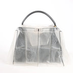 Fendi Peekaboo X-light Large Leather Handbag in Black 8BN304