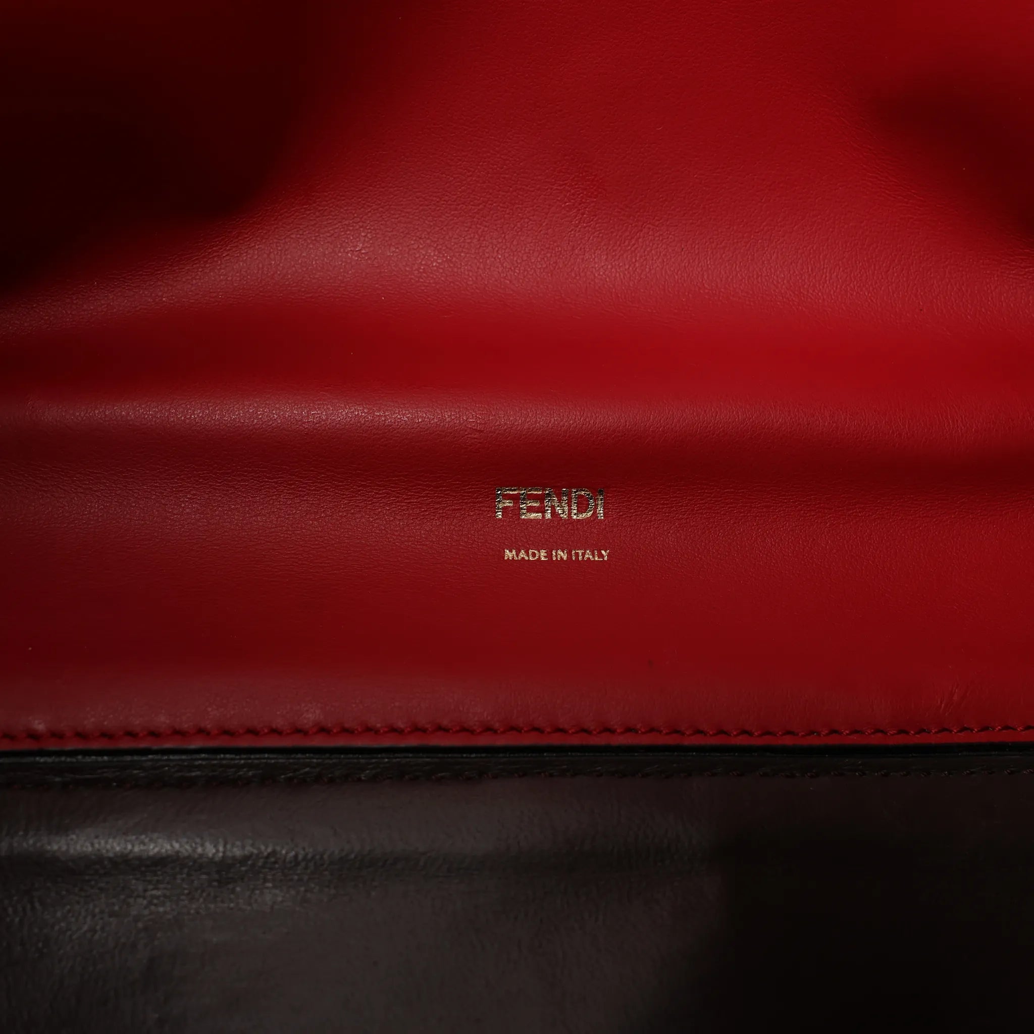 Fendi Peekaboo X-light Large Leather Handbag in Black 8BN304