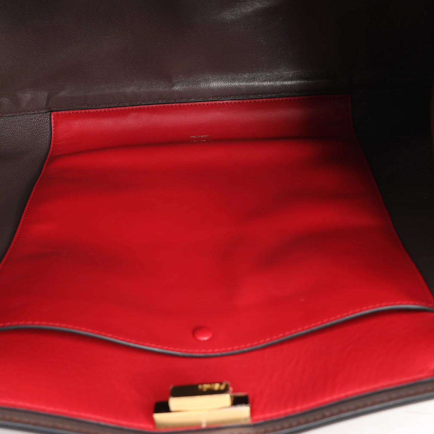 Fendi Peekaboo X-light Large Leather Handbag in Black 8BN304