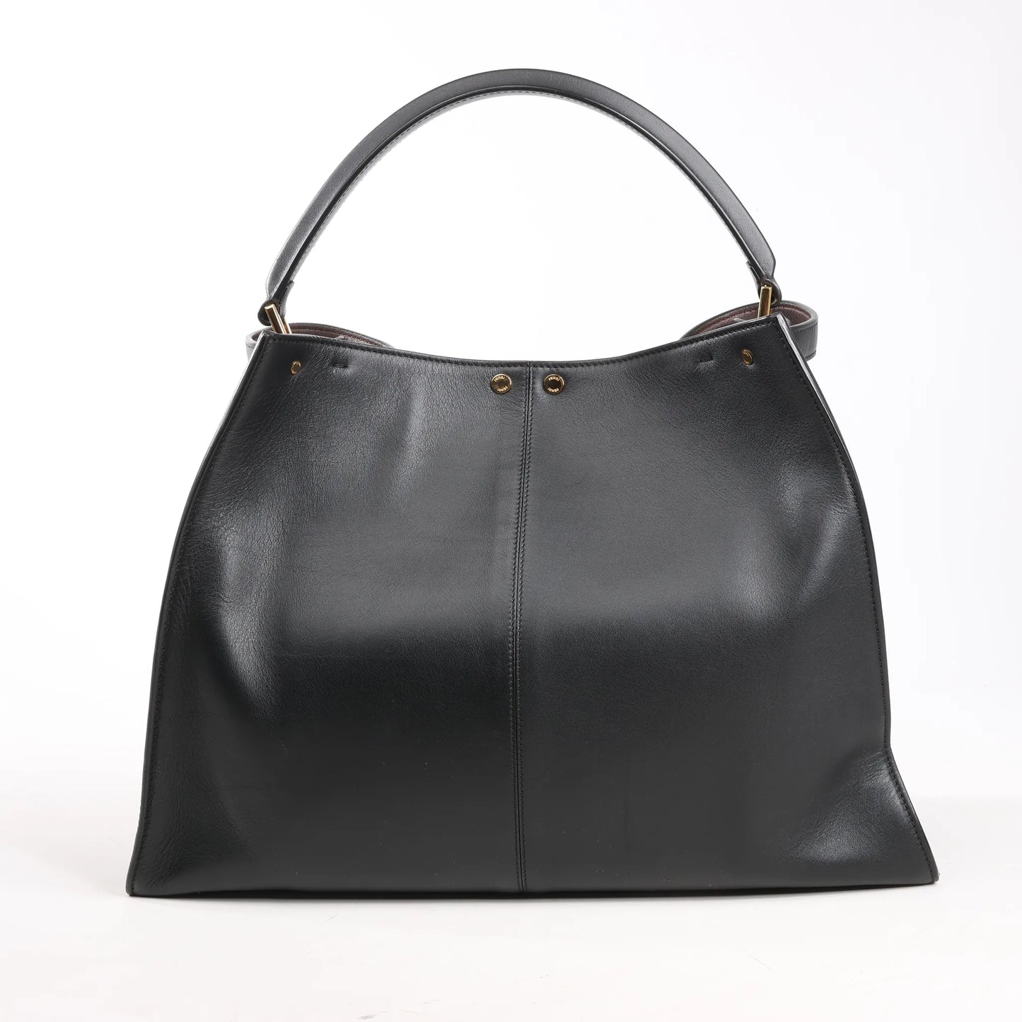 Fendi Peekaboo X-light Large Leather Handbag in Black 8BN304