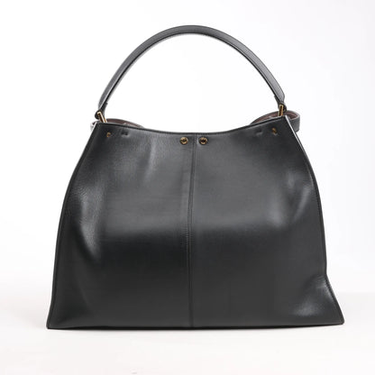 Fendi Peekaboo X-light Large Leather Handbag in Black 8BN304