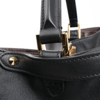 Fendi Peekaboo X-light Large Leather Handbag in Black 8BN304