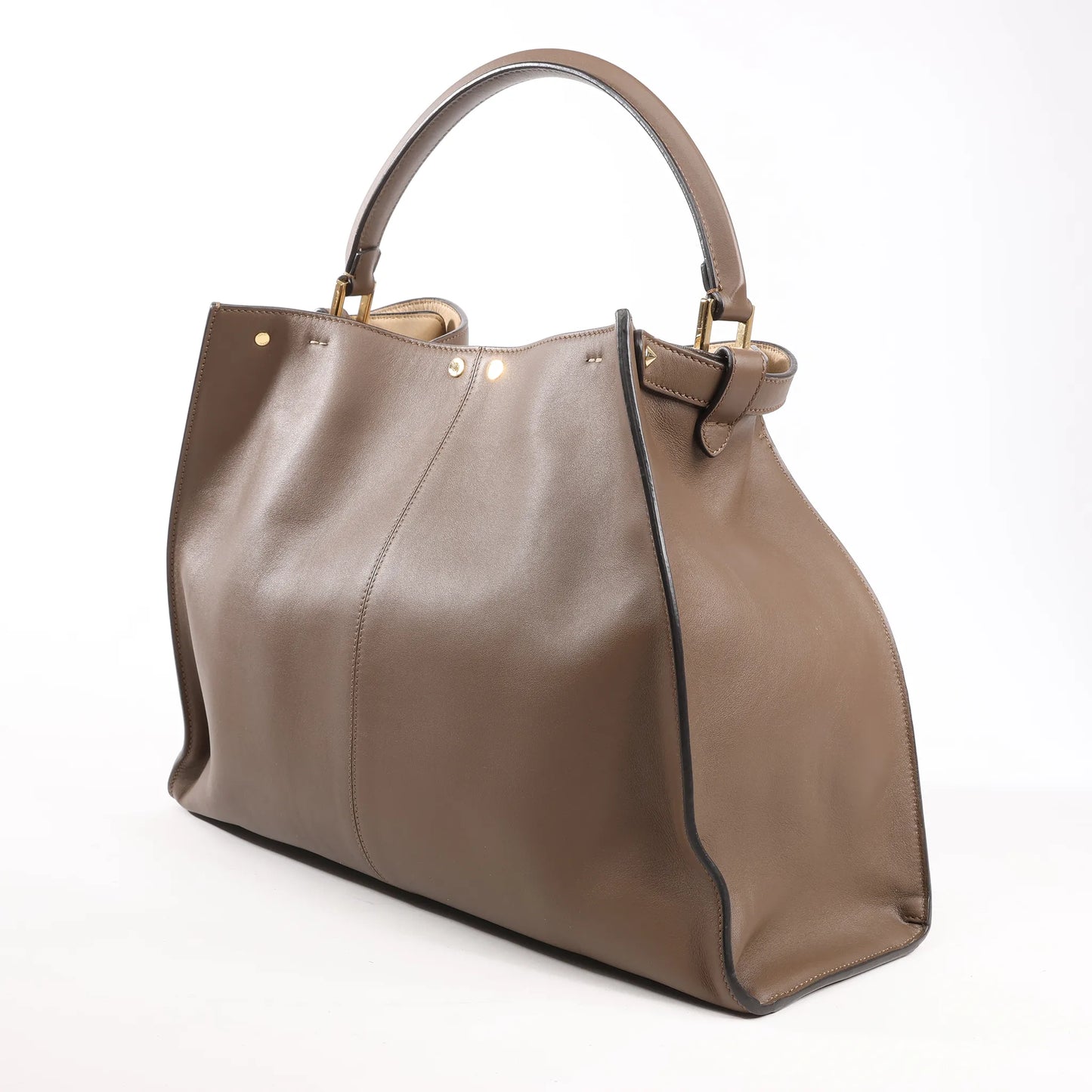 Fendi Peekaboo X-light Large Leather Handbag in Brown 8BN304