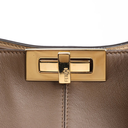 Fendi Peekaboo X-light Large Leather Handbag in Brown 8BN304