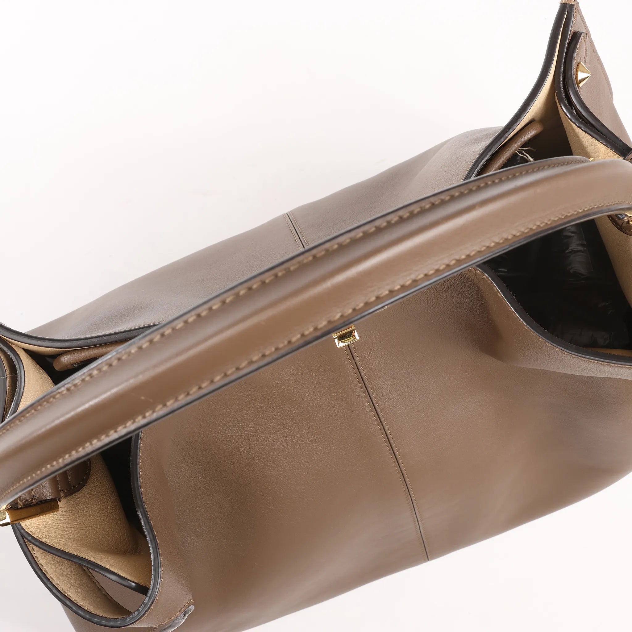 Fendi Peekaboo X-light Large Leather Handbag in Brown 8BN304