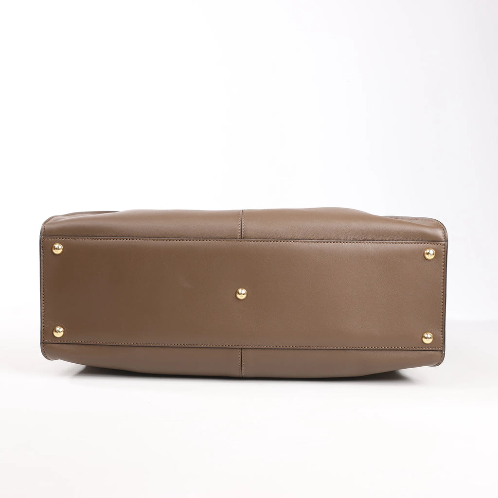 Fendi Peekaboo X-light Large Leather Handbag in Brown 8BN304