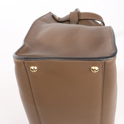 Fendi Peekaboo X-light Large Leather Handbag in Brown 8BN304