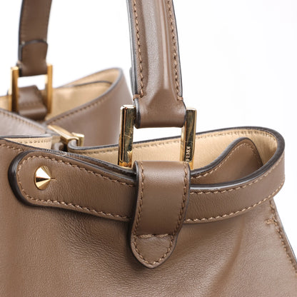 Fendi Peekaboo X-light Large Leather Handbag in Brown 8BN304