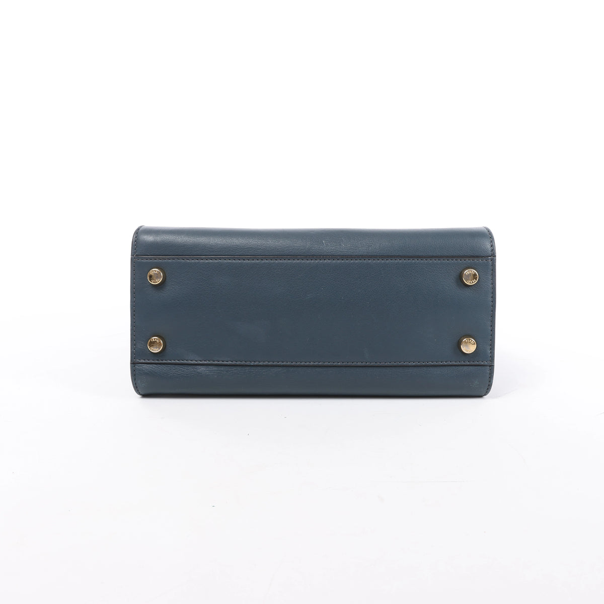 Fendi Peekaboo Essentially Leather 2Way Handbag in Blue 8BN302