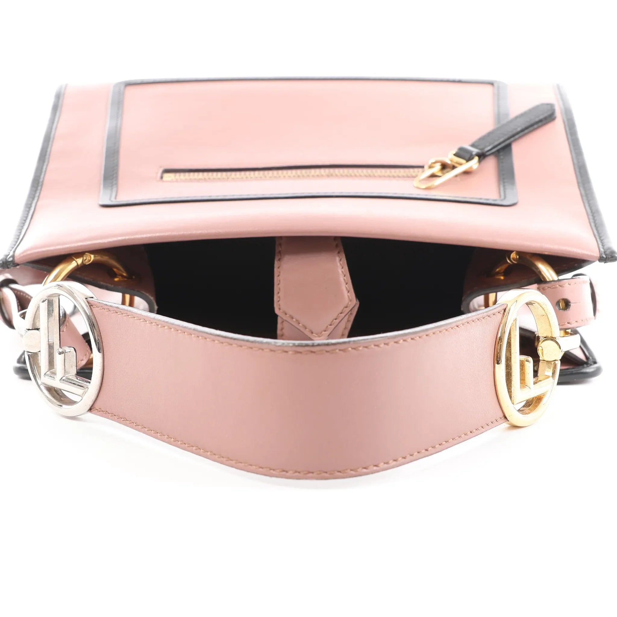 Fendi Runaway Leather 2Way Handbag in Pink 8BH344
